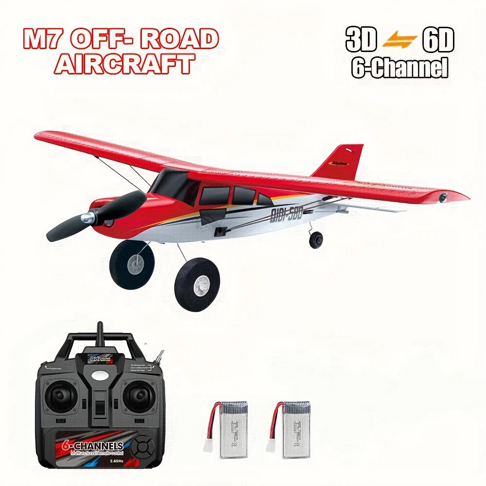 Qidi560 RC Plane Moore M7 Off-road 4CH Remote Control Airplane Brushless Fixed Wing Aircraft Model EPP Foam Toys for Children