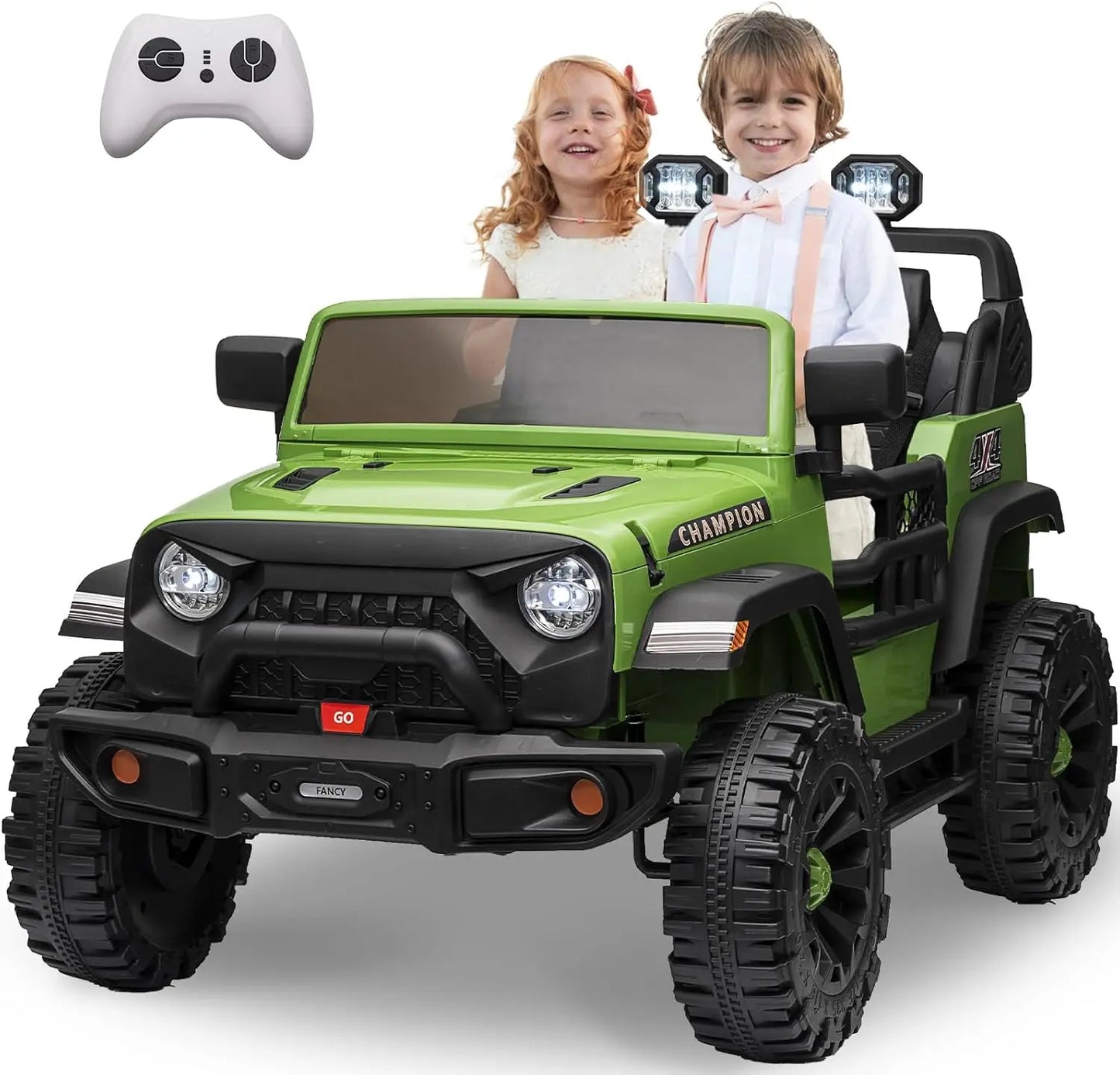 24V Ride On Car 2 Seater, XL Electric Vehicles for Big Kids with 20" Wide Seat, 3 Speed, 2x200W Powerful Motor, Suspension 3-8Y