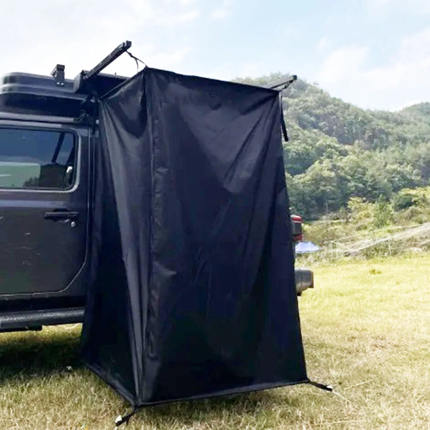 Car Side Shower Tent Waterproof Privacy Shower Tent RV Tailgate Van Toilet Changing Room Shelter for Outdoor Camping HikingBeach