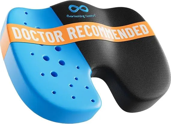 Comfort Doctor Recommended Memory Foam Seat Cushion for Office Chairs & Car Seat - Ergonomic Office Desk Accessories