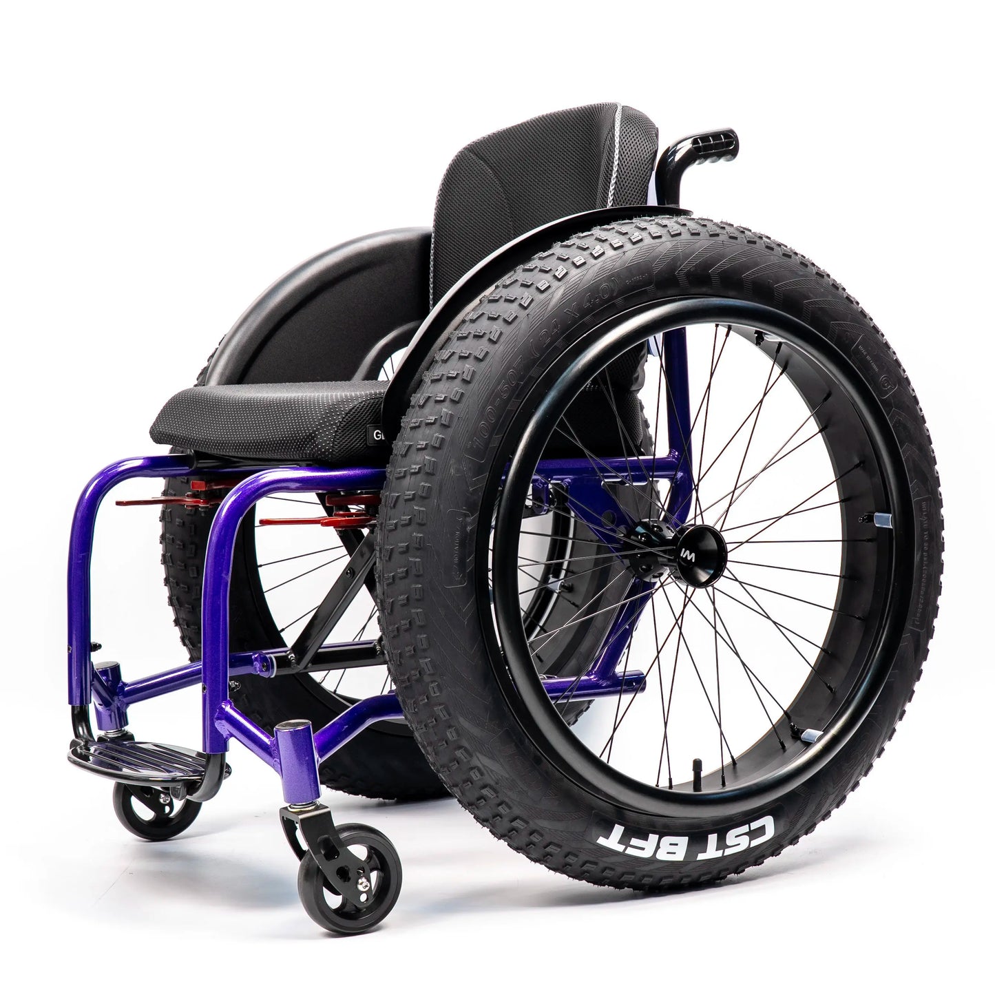 Sports Wheelchair 5802 Hard All-Terrain Big Wheel Sports Wheelchair Snow Tire Beach Wheel Shock Absorber Front Model