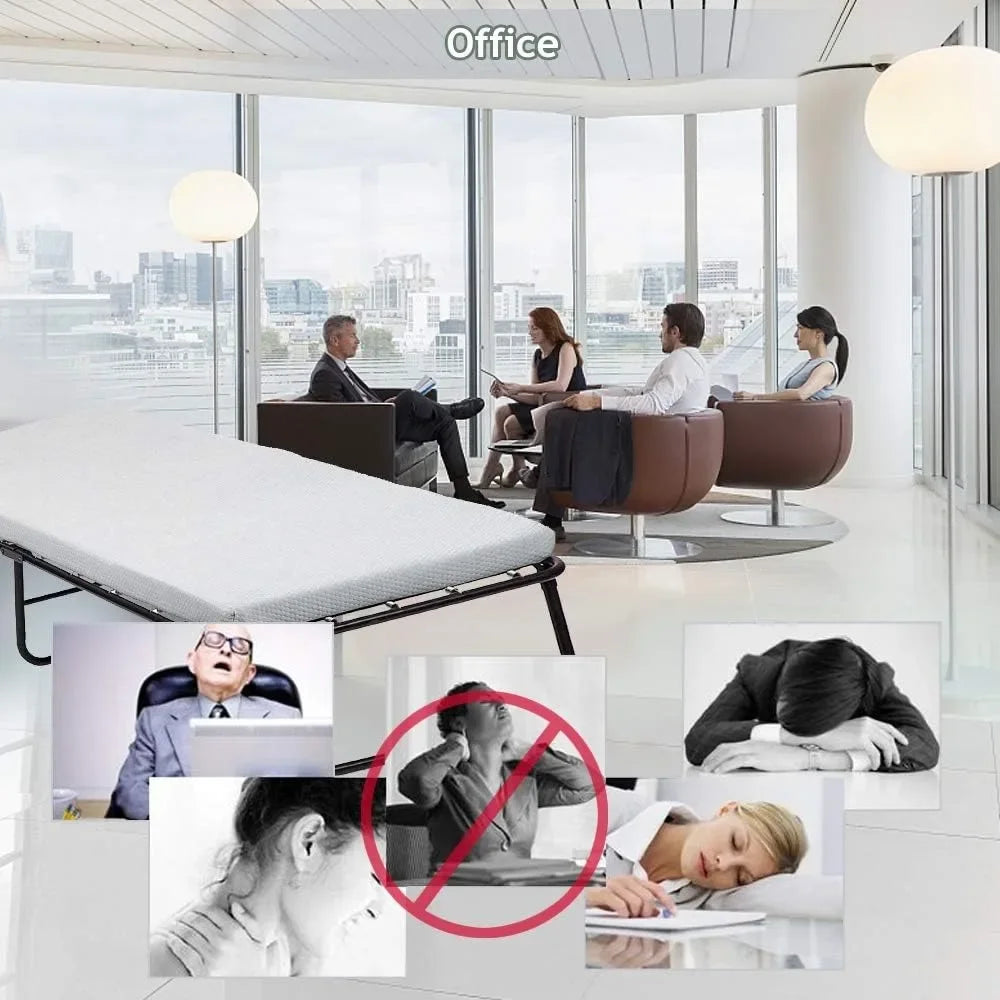 HUANZHUANG Folding Bed With Comfort Foam Mattress Rollaway