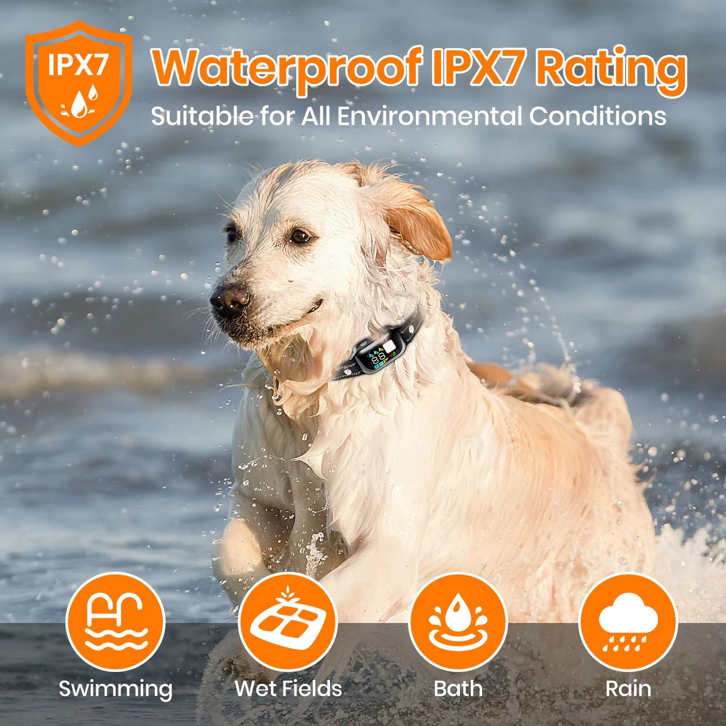 2026 New AI Electric Collar for Dog Training,3300ft Dog Training Collar with Automatic Mode,IPX7 Waterproof Dog Anti Bark Collar
