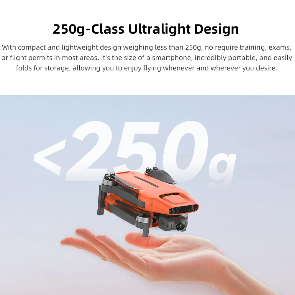 FIMI Mini 3 4K GPS drone with 3-Axis Gimbal 249g 4K/60FPS 48MP 9KM Transmission 64-Min Flight Time Super Night Video Auto Return