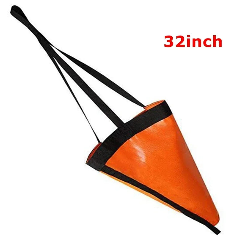 24/32/42/53'' Sea Drogue Anchor Float Marine Kayak Drift Rowing Boat Fishing Brake Lifeboat Anchor Yacht Traction Rope Buoy Ball