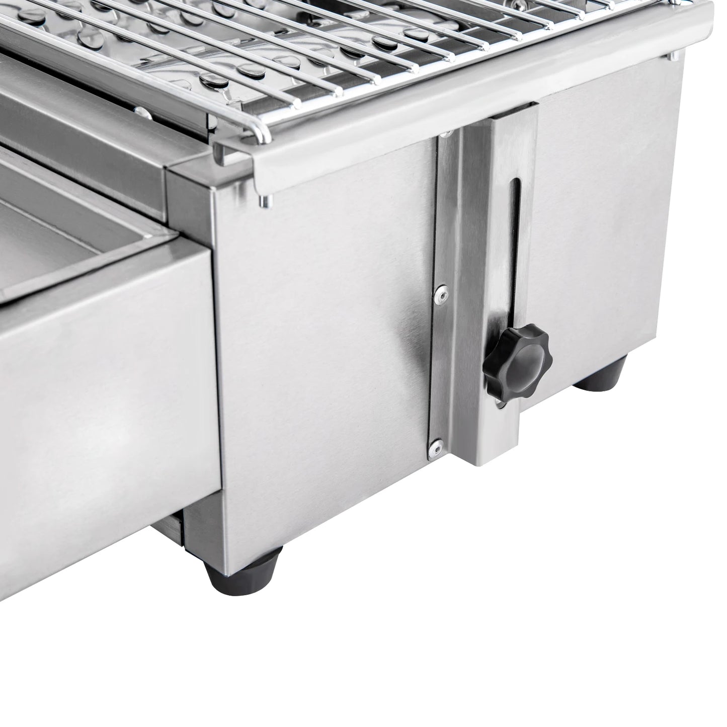 Professional 4-Burner Stainless Steel Portable Tabletop Propane/LPG Gas Grill ,Smokeless for Camping & Indoor/Outdoor BBQ