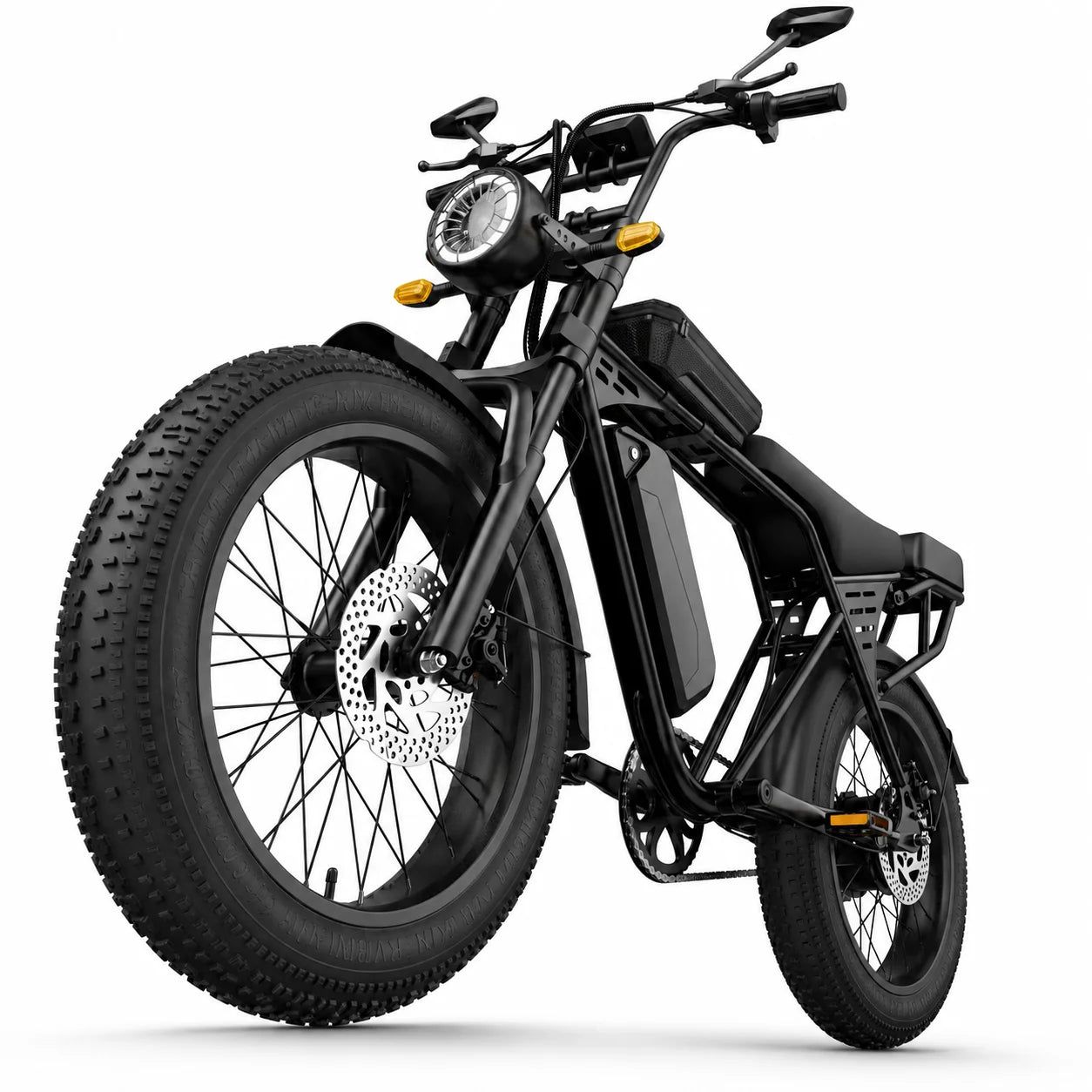 Electric Bike for Adults, 1000W Peak Motor 50 Miles Fat Tire Ebike with 48V 15Ah Removable Battery 20" Fat Tire Electric Bike, Front Suspension and 7-Speed