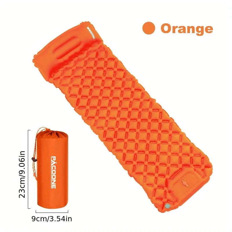 PACOONE Camping Press-type Inflatable Mattress Moisture Waterproof Outdoor Sleeping Pad Bed Beach Air Mat Tent Travel Cushion