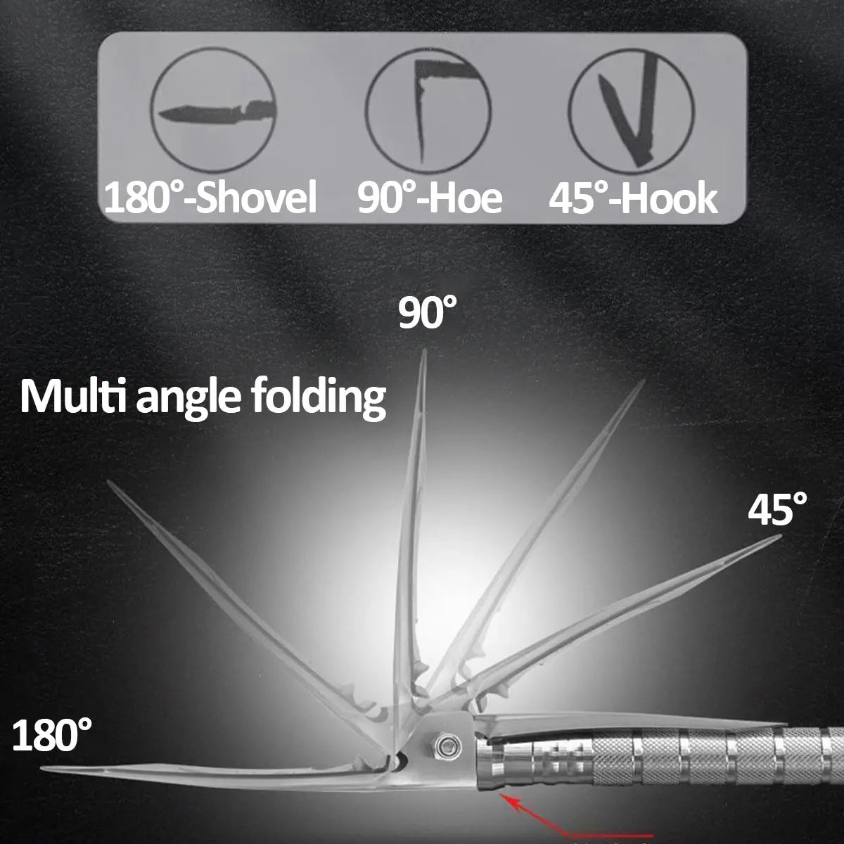 Skywolfeye Multi Functional Foldable Military Shovel