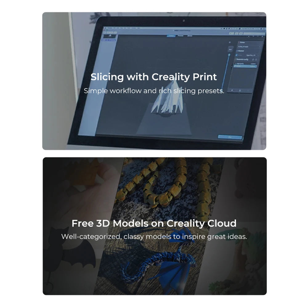 Creality Ender-3 V3 SE 3D Printer Worry-free Auto Leveling Sprite Extruder Dual Z-axis PC Spring Steel 250mm/s Fast Printing