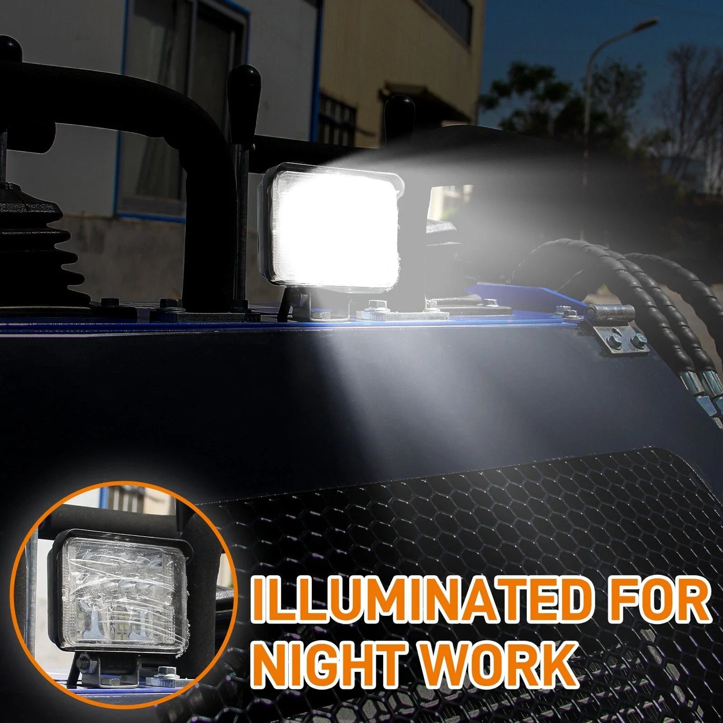 Hydraulic 22HP Skid Steer Loader Crawler Pair with tray fork - easy to operate USA Inventory  Radiator EPA