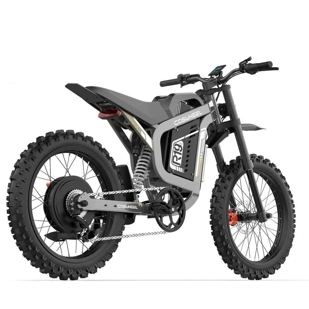 Coswheel Electric Bike 6000W Motorcycles R19 72V 40AH Battery Dirt Mountain Bike Lightweight Off-Road EBike For Adult