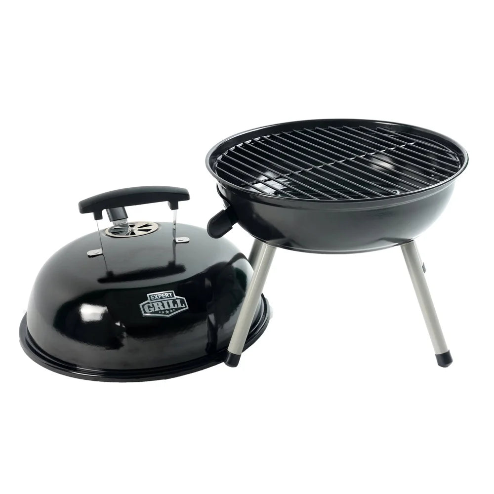 Feature Portable Charcoal Tabletop Grill Dome Design