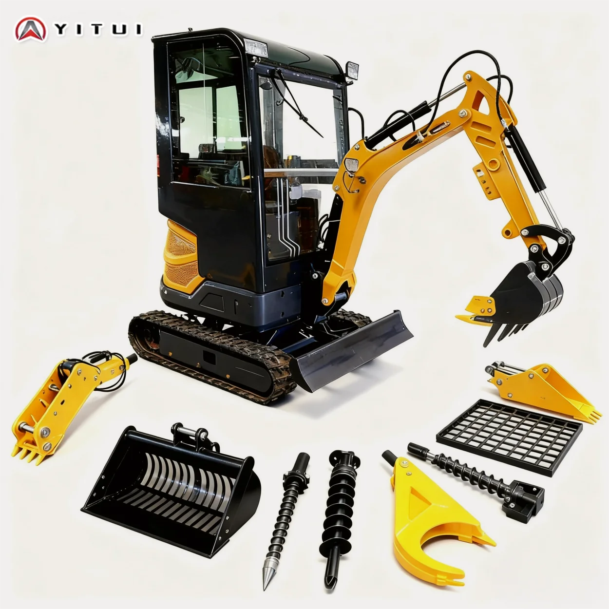 1.2 Ton Mini Excavator 2 Ton Kubota Engine Ce Epa Euro 5 Customized Mini Excavator Diesel Crawler Excavator Fast Delivery
