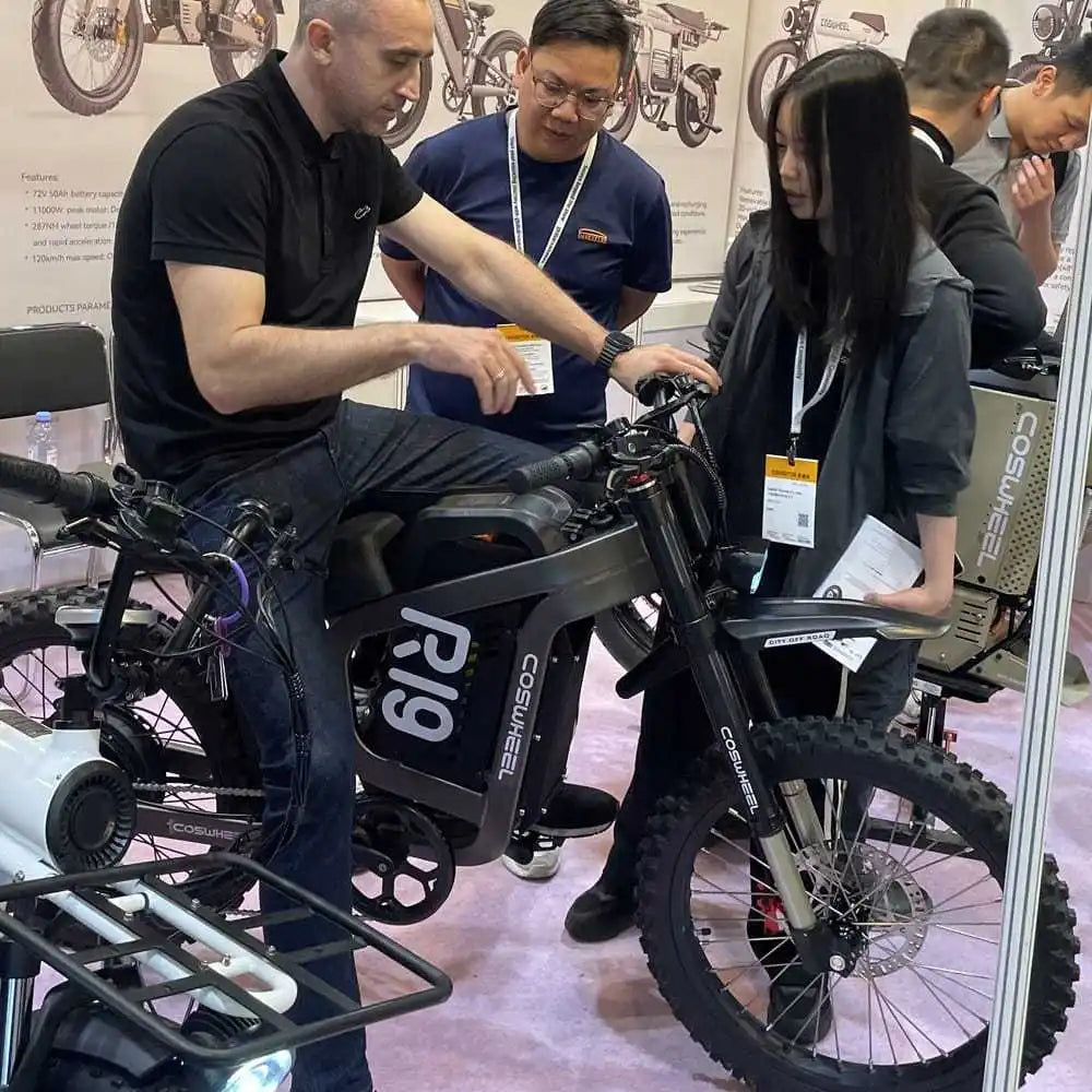 Coswheel Electric Bike 6000W Motorcycles R19 72V 40AH Battery Dirt Mountain Bike Lightweight Off-Road EBike For Adult