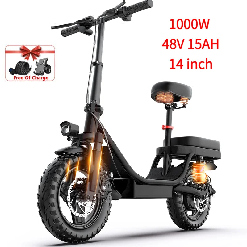 14 Inch Explorer King Mountain Ebike,Certified UL2849 45° Climbing Adjustable Front Brake Seat Factory Original Free Local Shipping