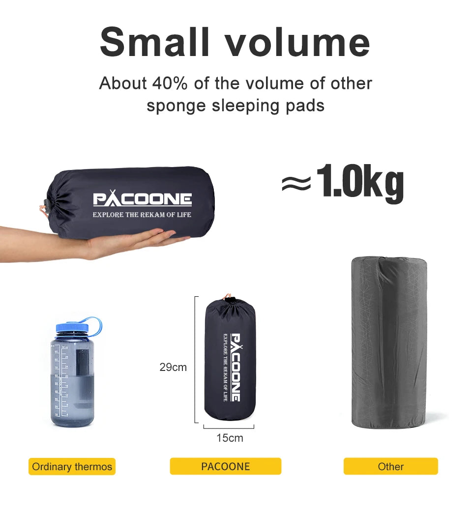 Outdoor Thicken Camping Mattress Ultralight Self-inflating Air Mattress Built-in Inflator Pump For Travel Hiking Fishing