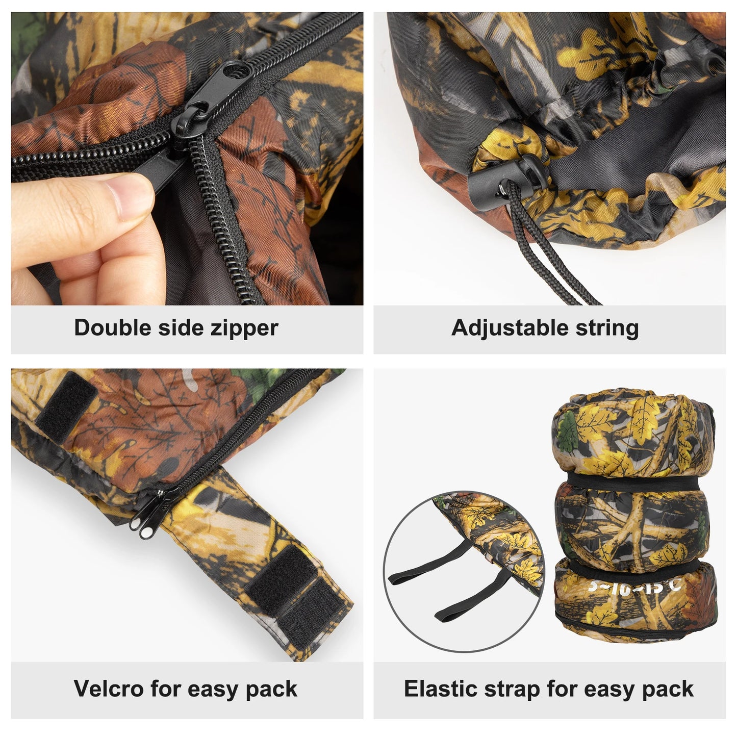 Night Cat Camping Sleeping Bag Lightweight For Travel