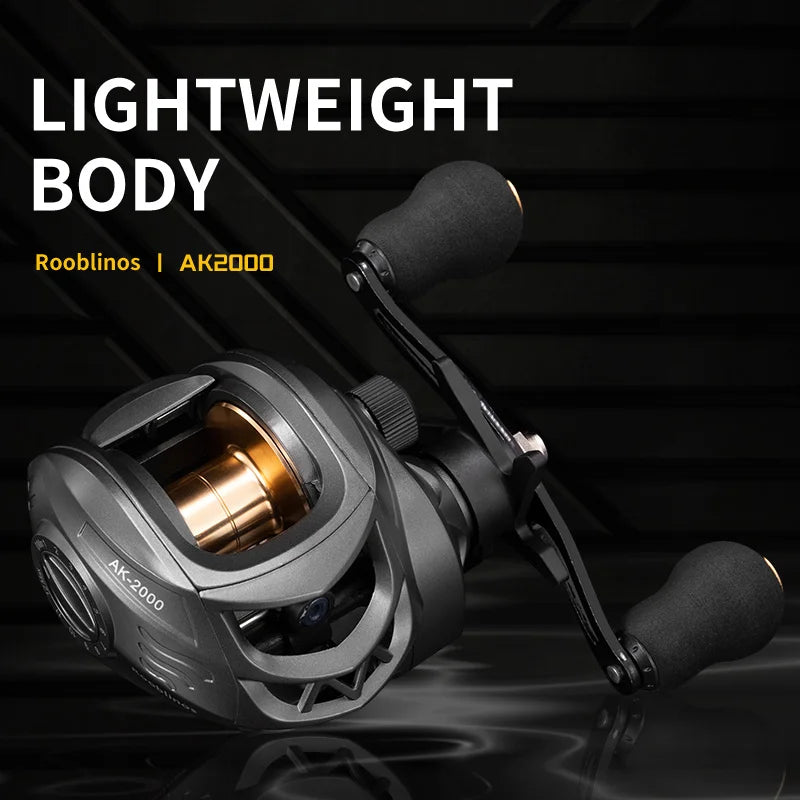 AK Baitcasting Reel Gear Ratio 7.2:1 High Speed Fishing Reel for Bass Saltwater Baitcaster