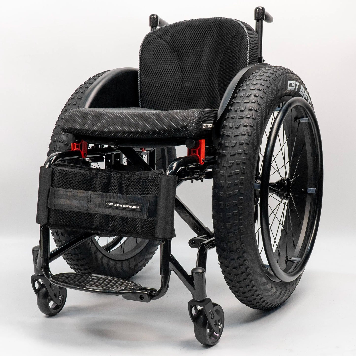 Sports Wheelchair 5802 Hard All-Terrain Big Wheel Sports Wheelchair Snow Tire Beach Wheel Shock Absorber Front Model