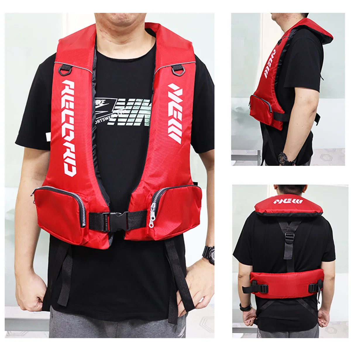 ZYZ Lightweight Fishing Jacket Multi-function Buoyancy Vest Buoyancy Greater than 5.5kg Outdoors Sports Boating Fishing Clothes