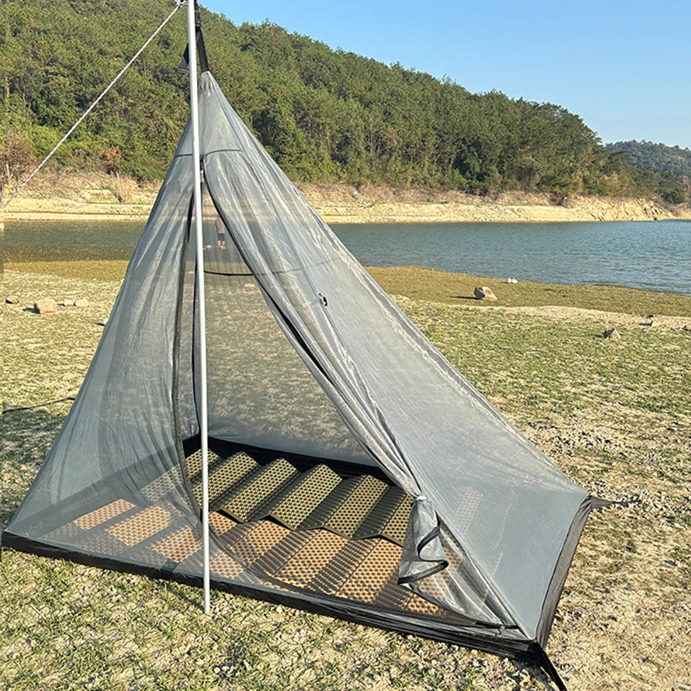4 Season Camping Hot Tent with Stove Jack Waterproof Tipi Teepee Tent for 2 3 4 Person Winter Fishing Hiking Survival Bushcraft
