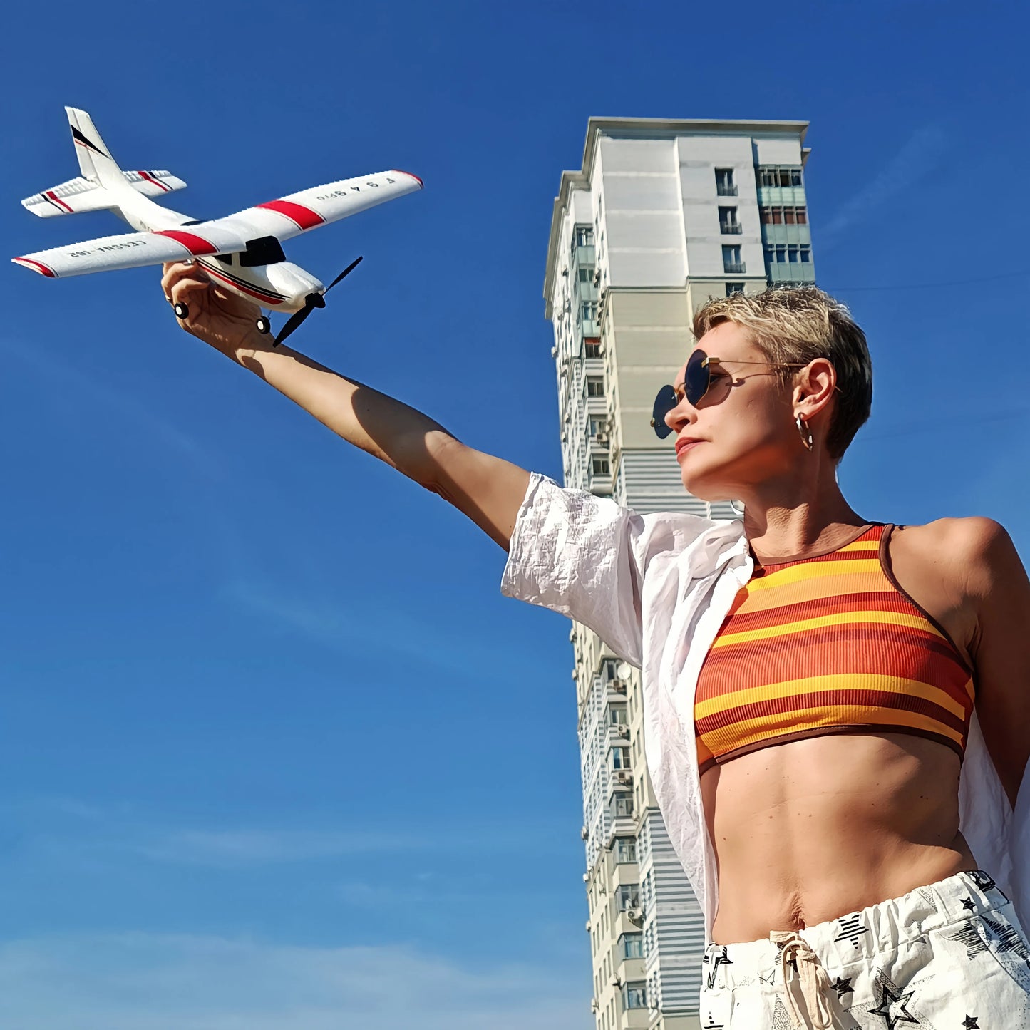 WLtoys F949 2.4G 3D6G 3Ch RC Airplane Fixed Wing Plane Outdoor Toys Drone RTF Upgrade Version Digital Servo F949S With Gyroscope