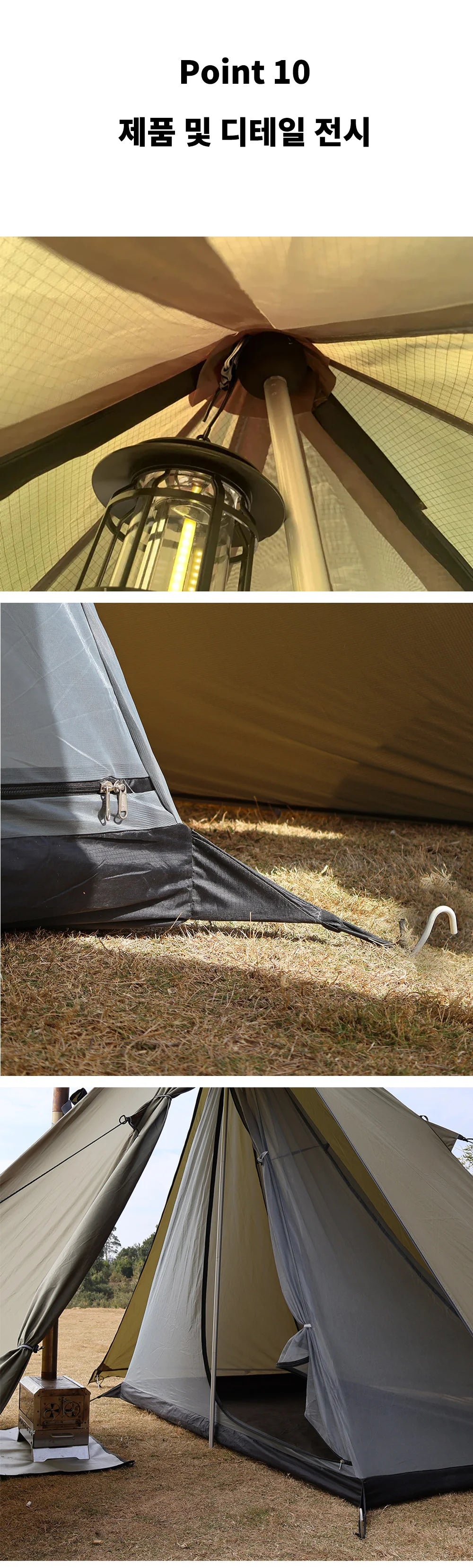 4 Season Camping Hot Tent with Stove Jack Waterproof Tipi Teepee Tent for 2 3 4 Person Winter Fishing Hiking Survival Bushcraft