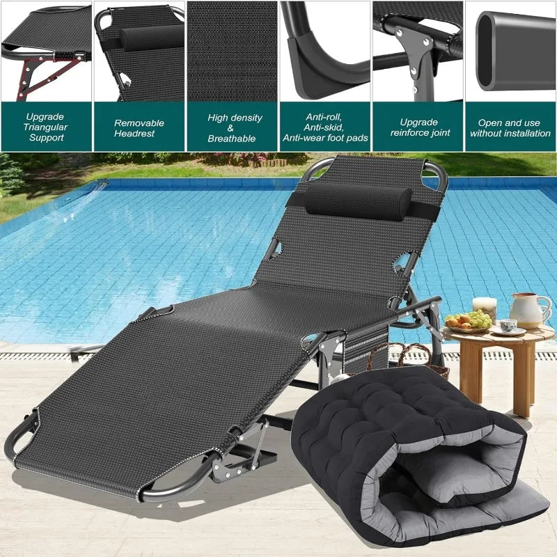 YTYIN Folding Camping Cot for Adults Heavy Duty Mattress