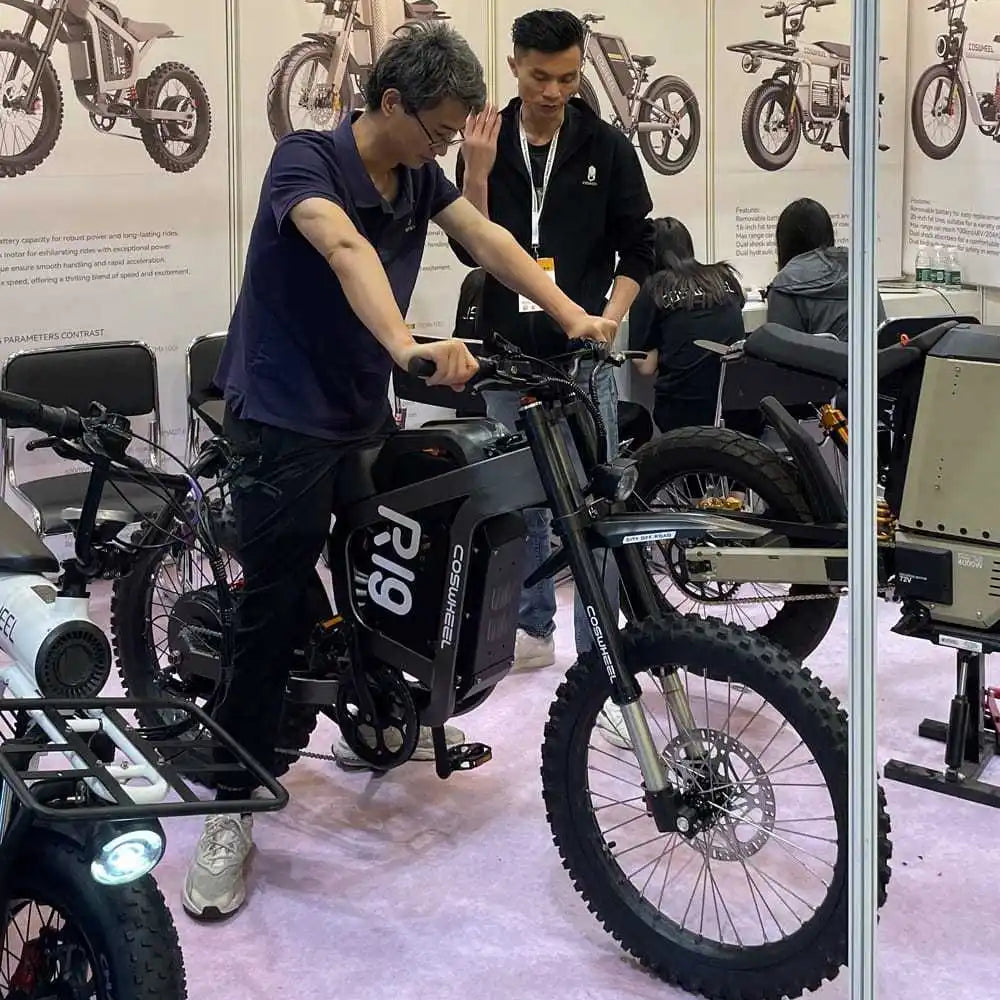 Coswheel Electric Bike 6000W Motorcycles R19 72V 40AH Battery Dirt Mountain Bike Lightweight Off-Road EBike For Adult