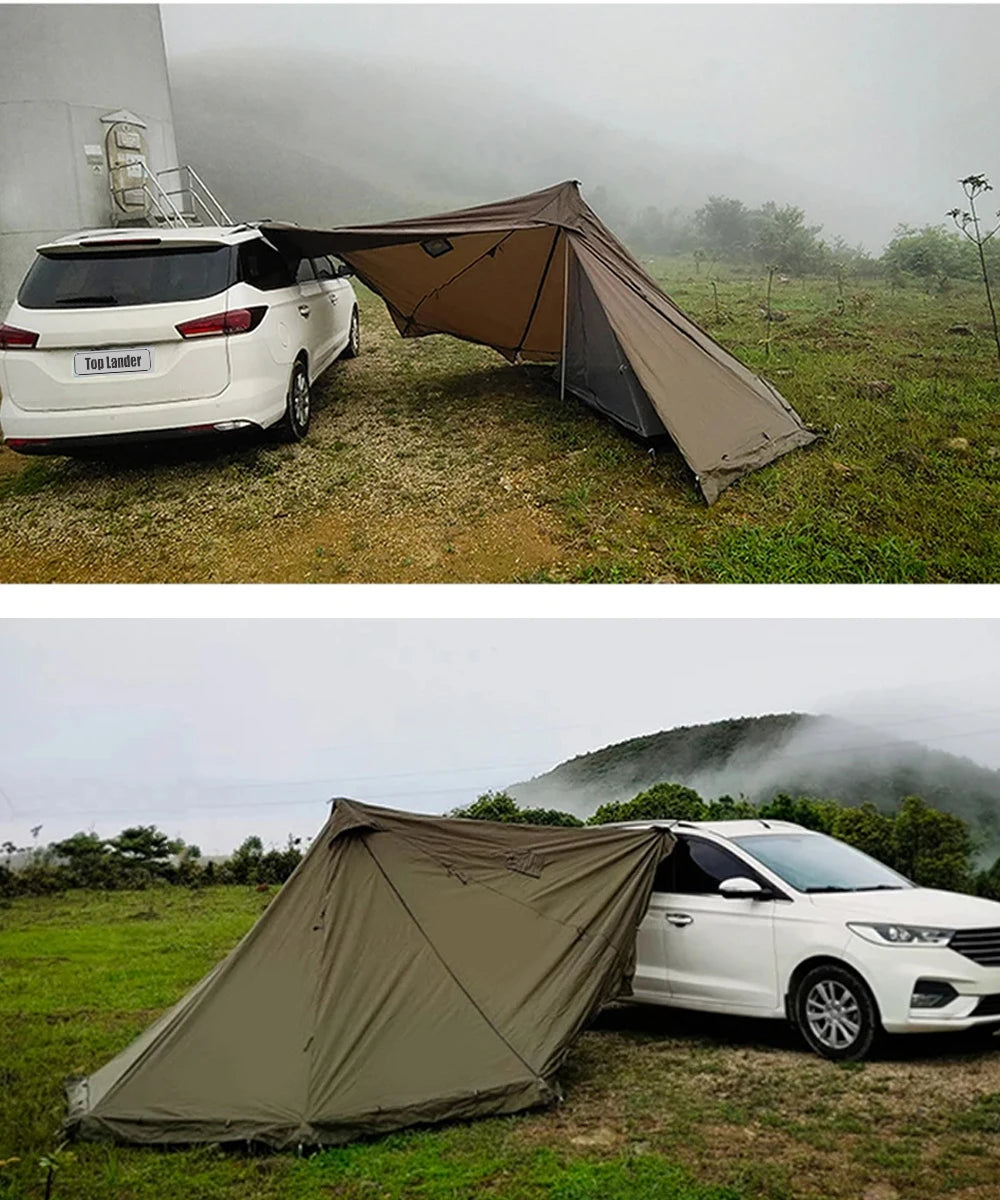 4 Season Camping Hot Tent with Stove Jack Waterproof Tipi Teepee Tent for 2 3 4 Person Winter Fishing Hiking Survival Bushcraft