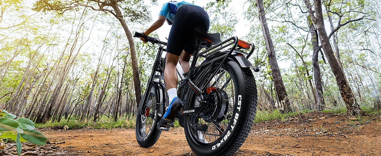 Cybervelo Strong Power Ebike, 5000W Motor Off Road Electric Bike, 100 Miles Long Range, 26"x4.0” Fat Tire, 60V 50Ah Big Battery EK9