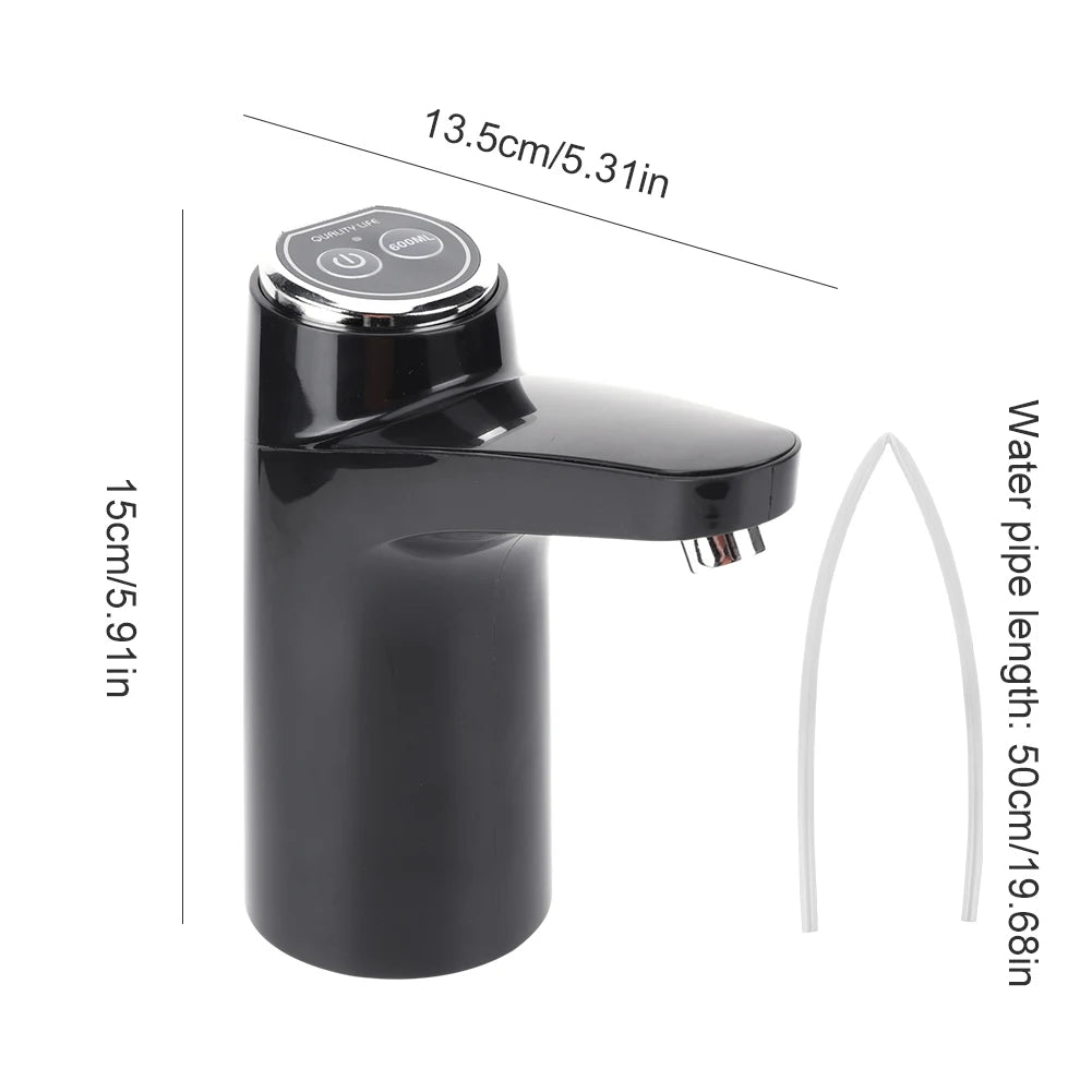 Wireless Water Pumping Device USB Rechargeable Mini Water Pump One Key Switch Auto Water Pump for Camping Water Tank