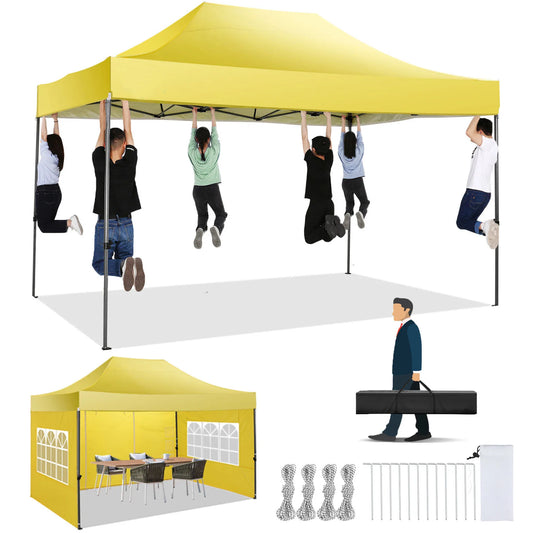 COBIZI All Season Pop Up Canopy Tent With 4 Sidewalls