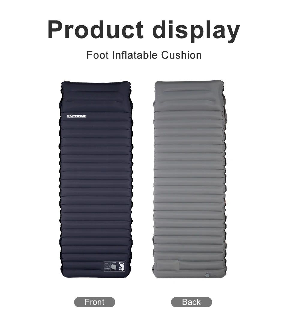 Outdoor Thicken Camping Mattress Ultralight Self-inflating Air Mattress Built-in Inflator Pump For Travel Hiking Fishing