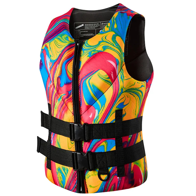 Life Vest for Adults Kayak KiteSurf Jet Ski Life Jacket Motorboats Raft Rescue Swim Drifting Boat Wakeboard Fishing Life Jackets