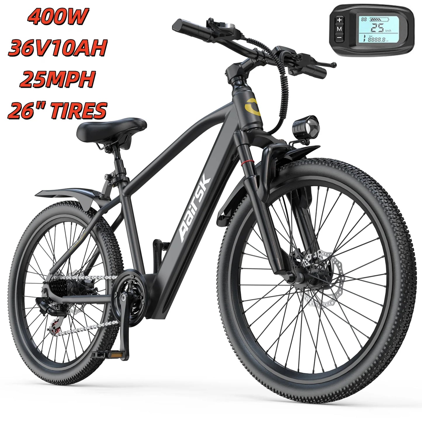 EOEOTWO 1500W Electric Bike 48V 15Ah Battery 26" 4.0 Fat Tire Ebike 34MPH High Speed Mountain Bicycle Off-Road Snow Bike for Adults