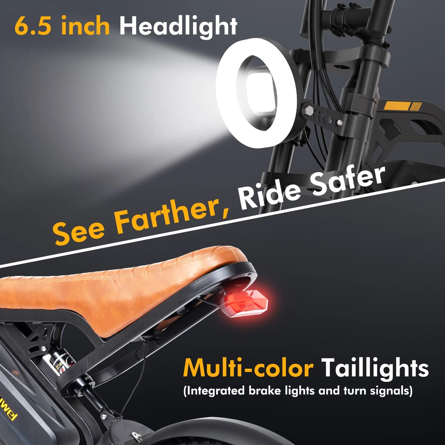 Bodywel M16 Off-Road Electric Bike for Adults 1500W Motor 48V 15AH Battery Fat Tire Mountain Moped Ebike All-Terrain Motorcycle
