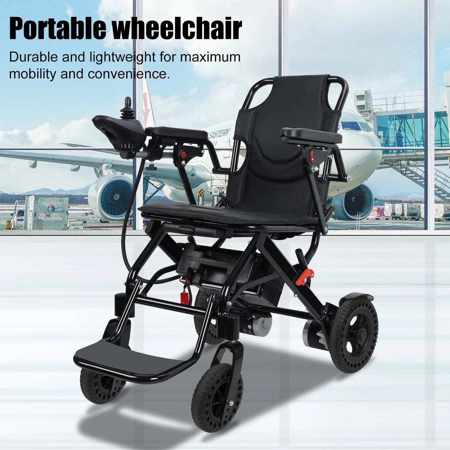 Portable Electric Wheelchair Walker 500W Motor Lightweight