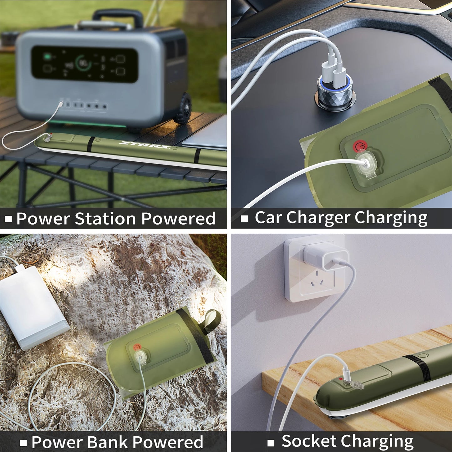 SELORSS Rechargeable Camping Light Waterproof 2000mAh Lamp