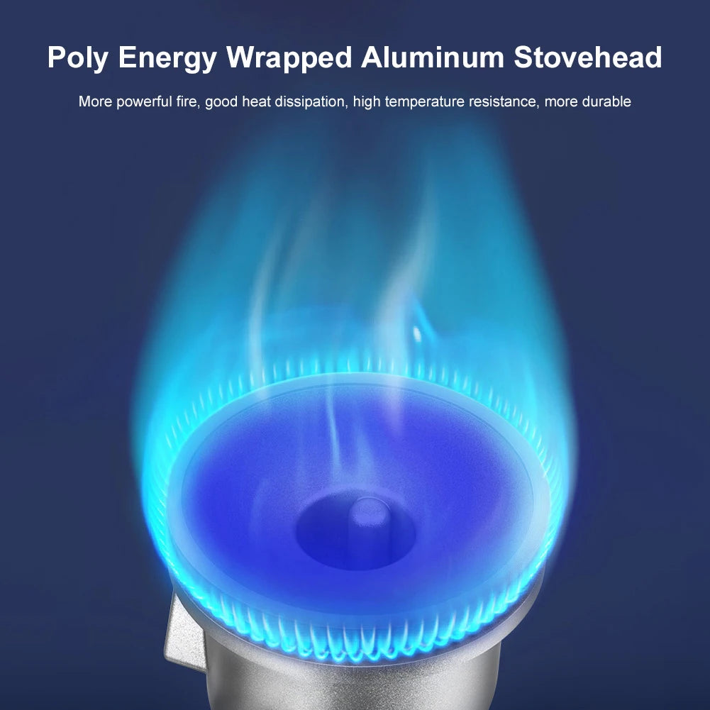 Single-Burner Butane Stove Adjustable Cassette Stove Windproof Cassette Furnace for Indoor & Outdoor Cooking