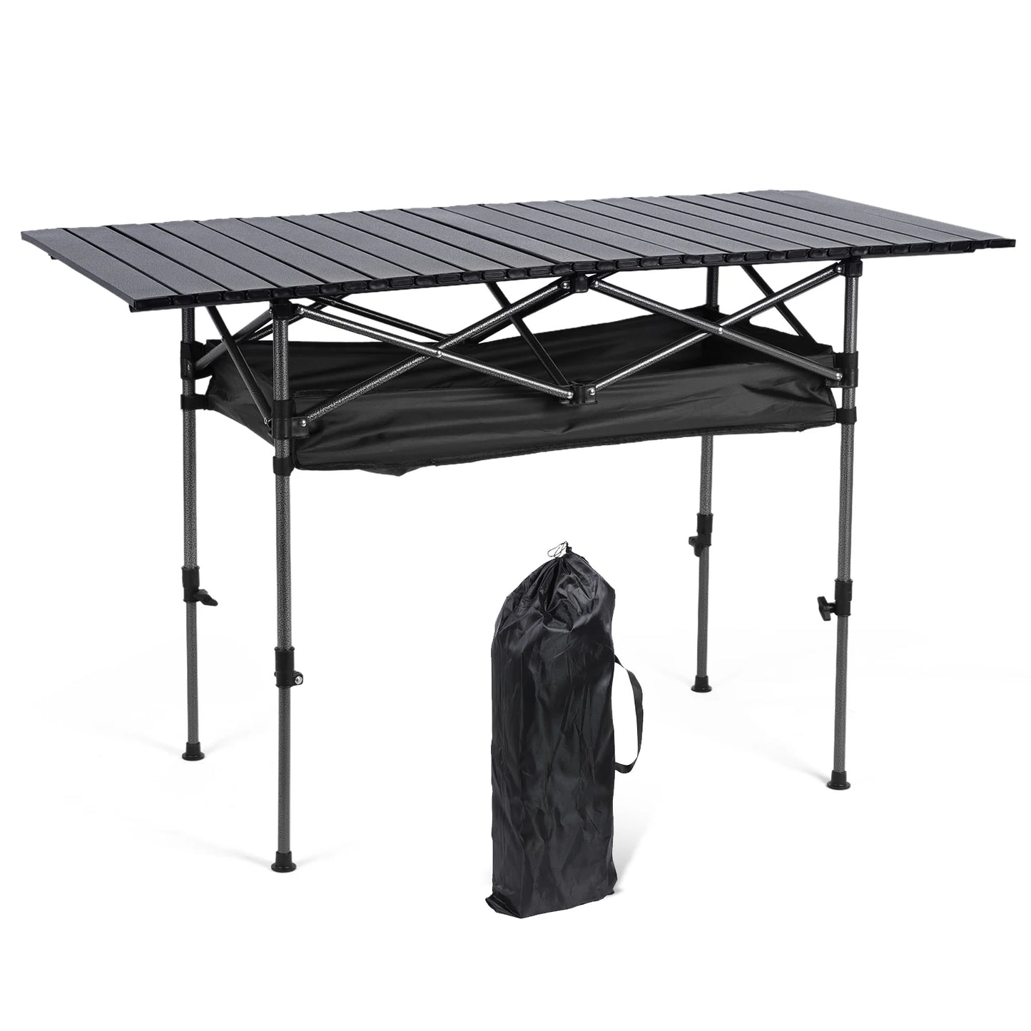 Shunmaii Folding Table Adjustable Portable Picnic Desk