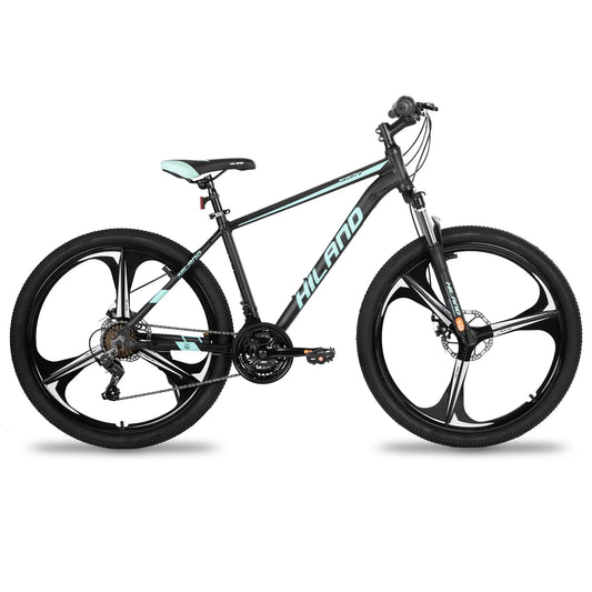 Hiland Mountain Bike,Shimano 21 Speeds Drivetrain,Aluminum Frame 26 Inch Wheels, with Disc-Brake for Men Women Men's MTB Bicycle