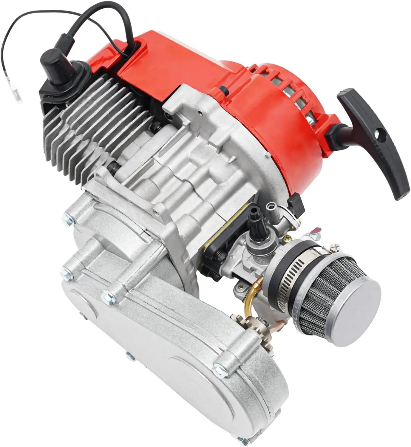 49cc 50cc 2 Stroke Racing Gasoline Engine Single Cylinder Pull Start Motor for Dirt Bike Pocket Bike ATV Scooters Engine Kits