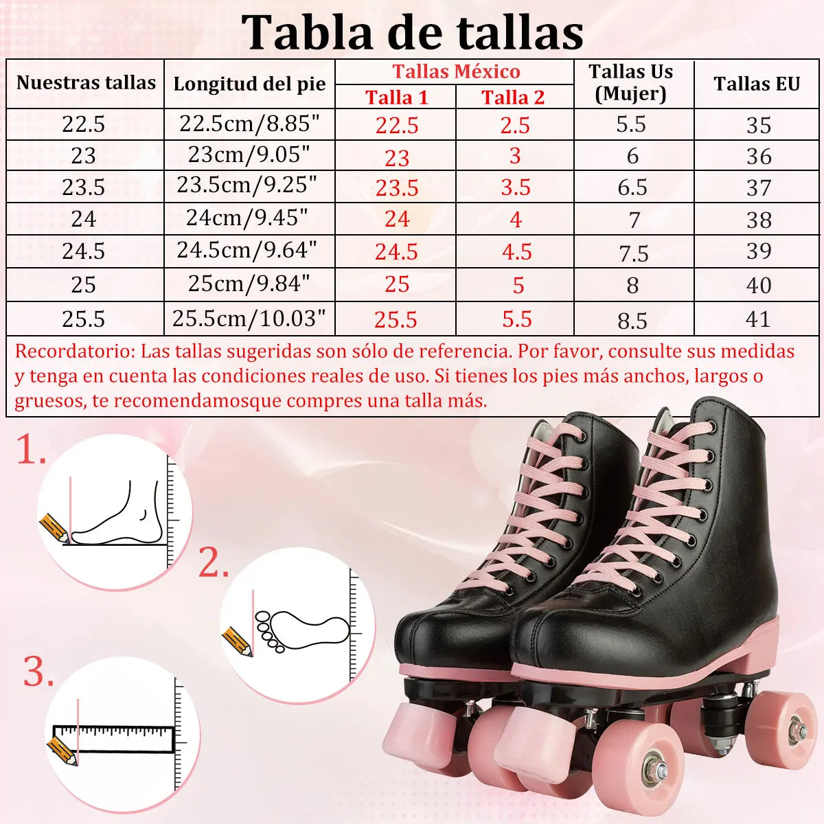 Quad Roller Skates Size 32-40 Adult Women Flashing 4 Wheels Skate Shoes Kids Girls Beginner Outdoor Skating Training Sneakers