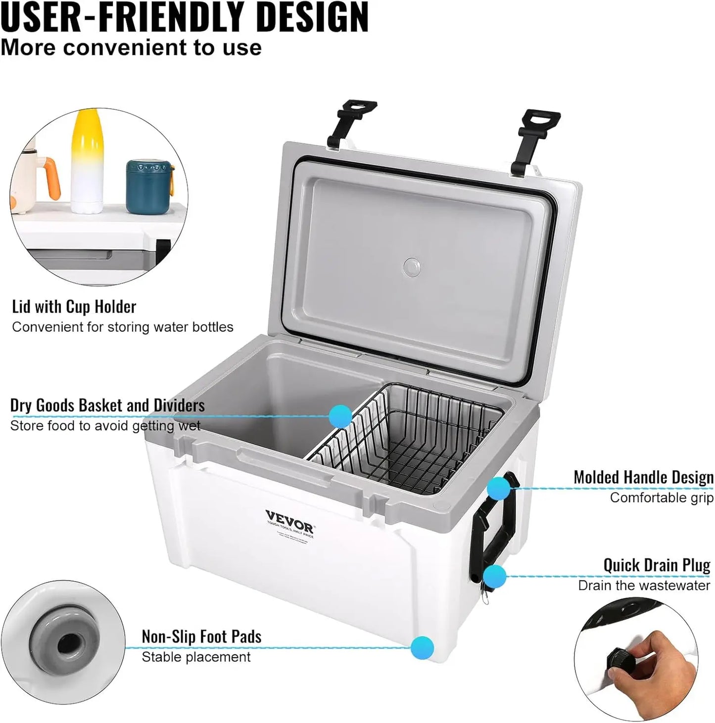 Hign-concerned Ultra Light Hard Cooler With Ice Retention