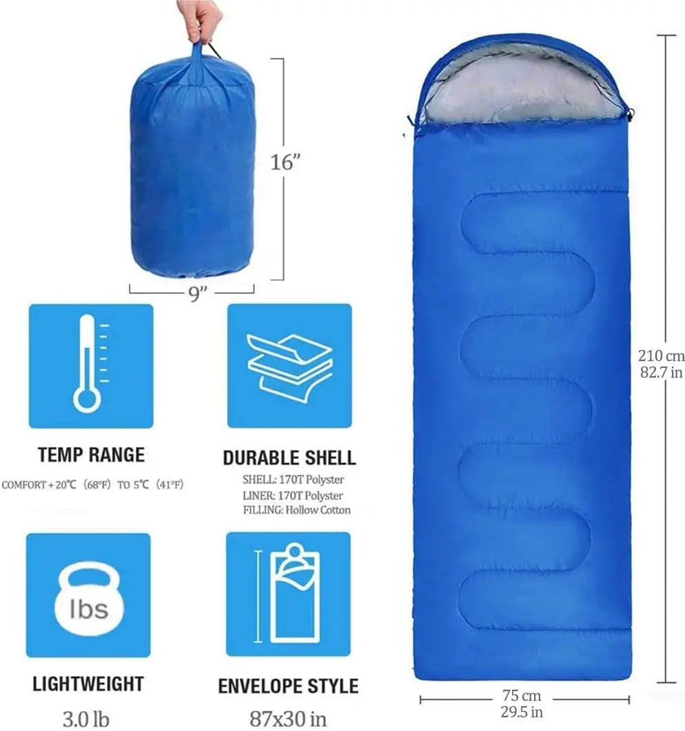 Tianjin CN Envelope With Cap Sleeping Bag For Outdoor