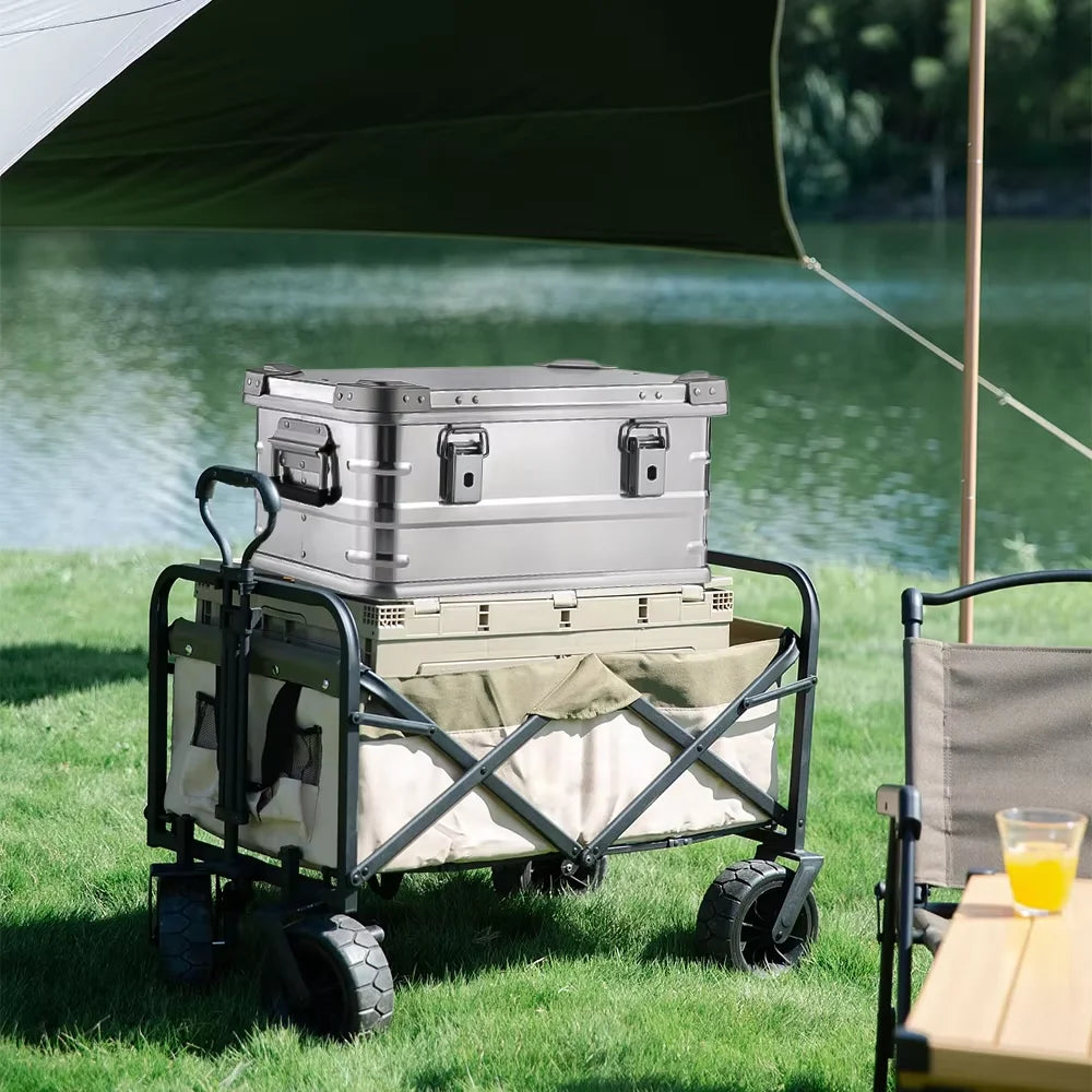 30-80L Camping Picnic Travel Aluminum Alloy Large Capacity Box Accessories Storage Bag Hiking Accessories Outdoor Storage