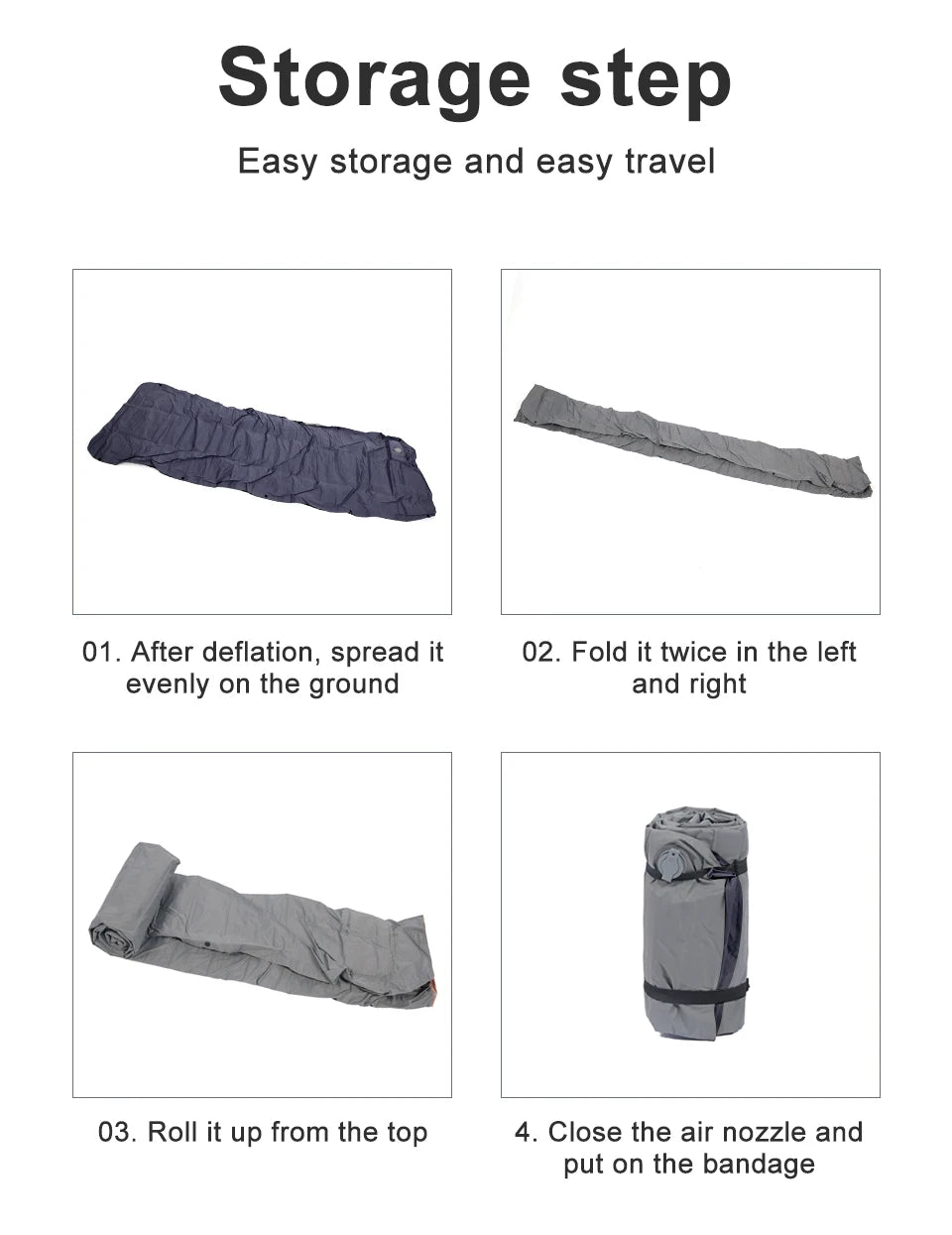 Outdoor Thicken Camping Mattress Ultralight Self-inflating Air Mattress Built-in Inflator Pump For Travel Hiking Fishing