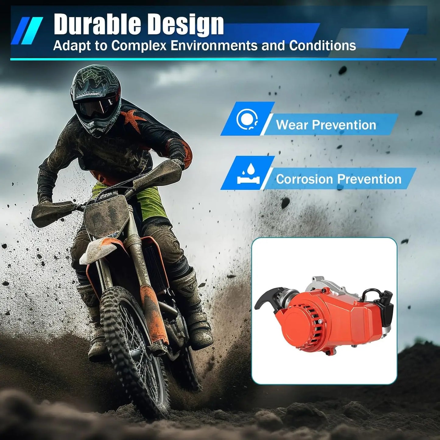 49cc 50cc 2 Stroke Racing Gasoline Engine Single Cylinder Pull Start Motor for Dirt Bike Pocket Bike ATV Scooters Engine Kits